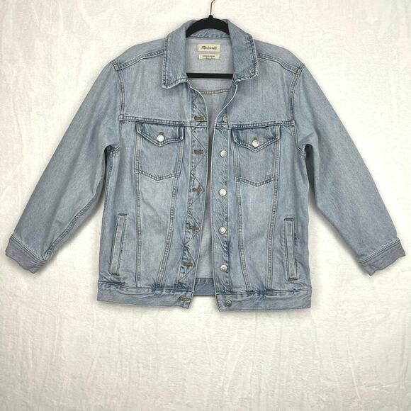 Madewell Jean Jacket Women's Small The Oversized Trucker Denim